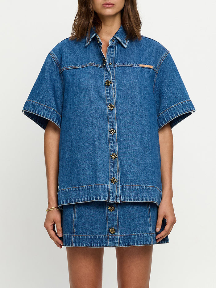 Marla Denim Shirt - Indigo