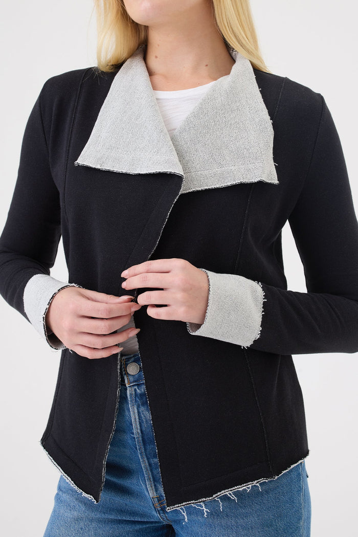 Melrose Drape Jacket - Goldie LeWinter #color_black