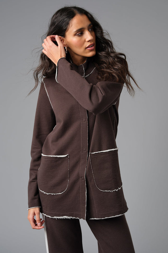 Melrose Utility Jacket - Goldie LeWinter #color_coffee - limited edition