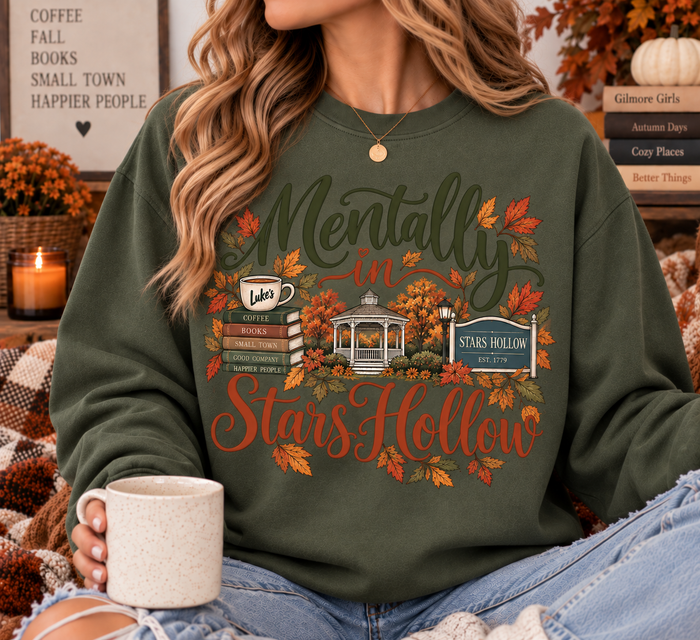 Mentally in Stars Hollow Crewneck Sweatshirt