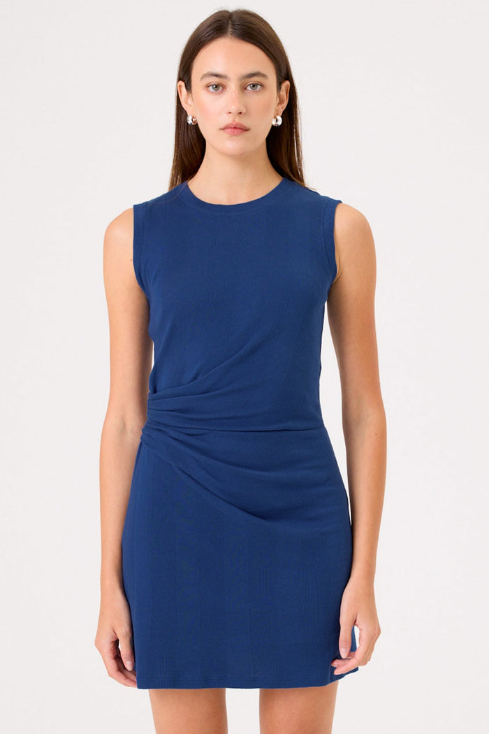 Mia Sleeveless Minidress - Goldie LeWinter #color_estate blue - limited edition