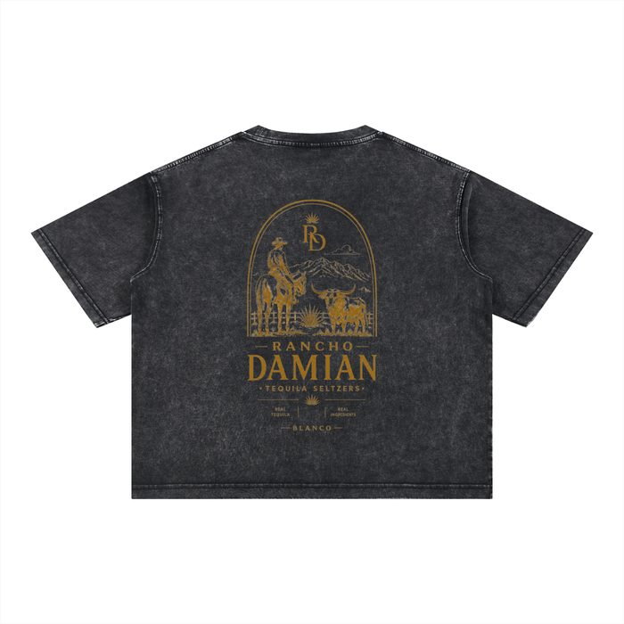 Mineral Wash Boxy Cotton T-Shirt