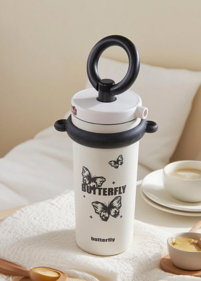 Minimalist Cute Straw Mug