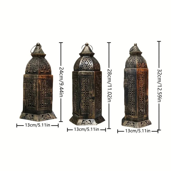 Moroccan Metal Lantern Candelabra