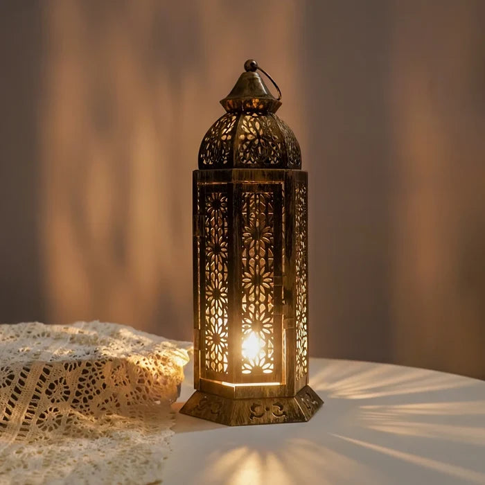 Moroccan Metal Lantern Candelabra