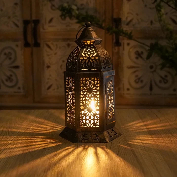 Moroccan Metal Lantern Candelabra