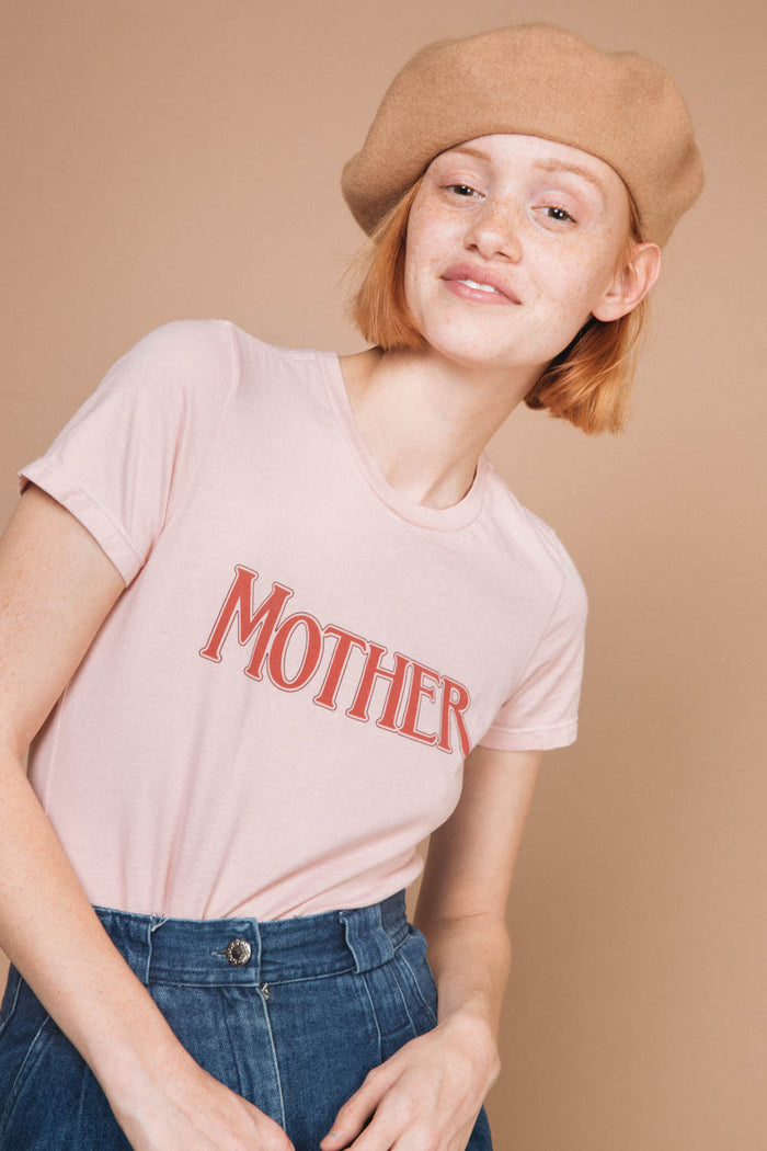 Pink Crewneck Mother Shirt by The Bee and The Fox