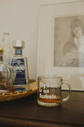 Clear glass My Boss is an Asshole Mug by The Bee and The Fox
