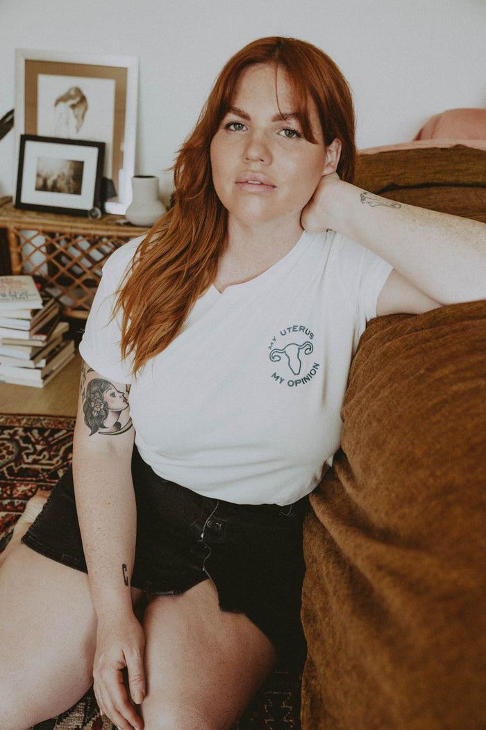 My Uterus My Opinion Shirt in Unisex by The Bee and The Fox