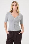 Nathalie Cardigan - Goldie LeWinter #color_gray heather