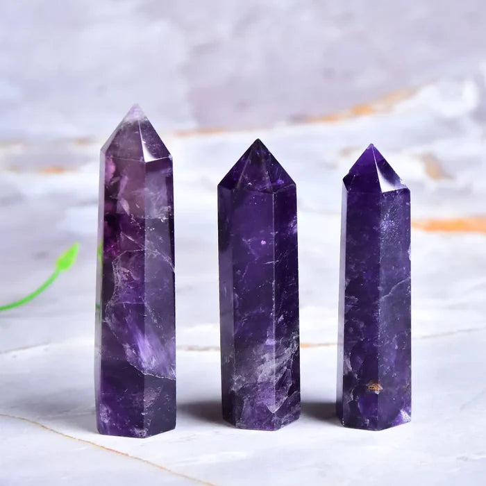 Natural Amethyst Crystal Point