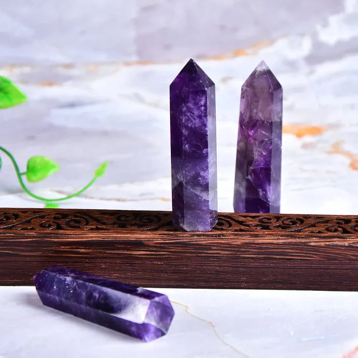 Natural Amethyst Crystal Point