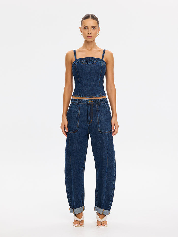 Nixie Denim Top