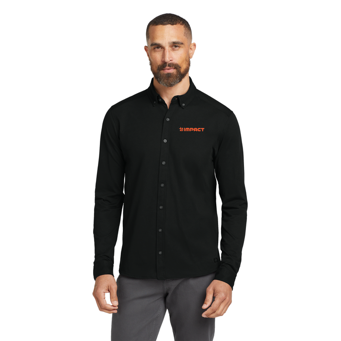 OGIO® Code Stretch Long Sleeve Button-Up