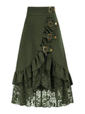 Olive Tide Gothic Lace Maxi Skirt