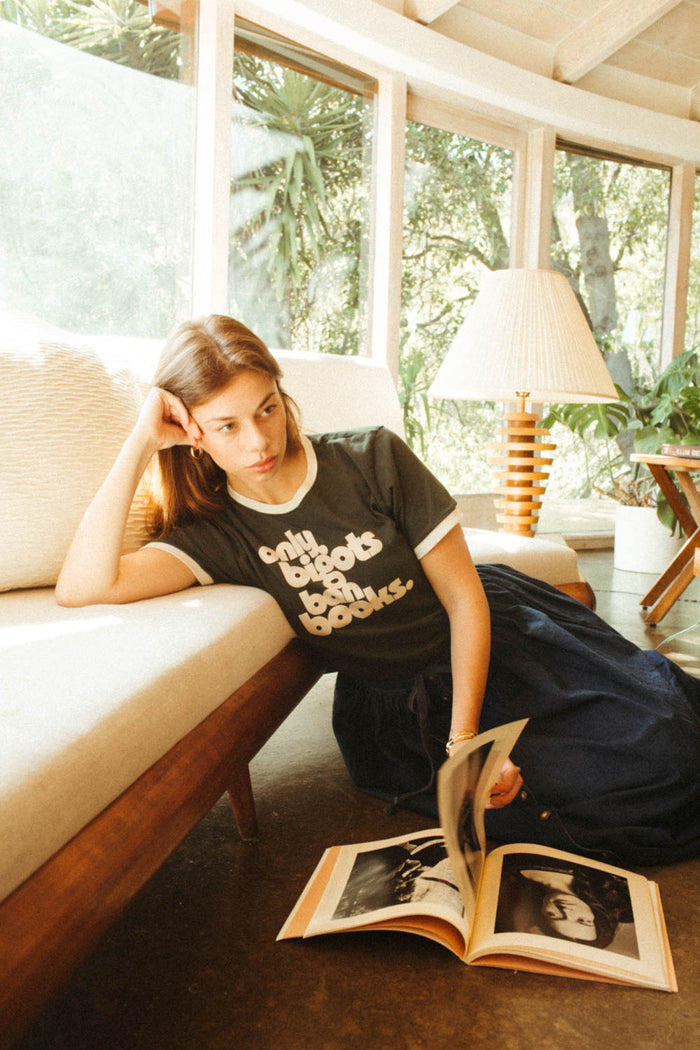 Only Bigots Ban Books | Unisex Ringer