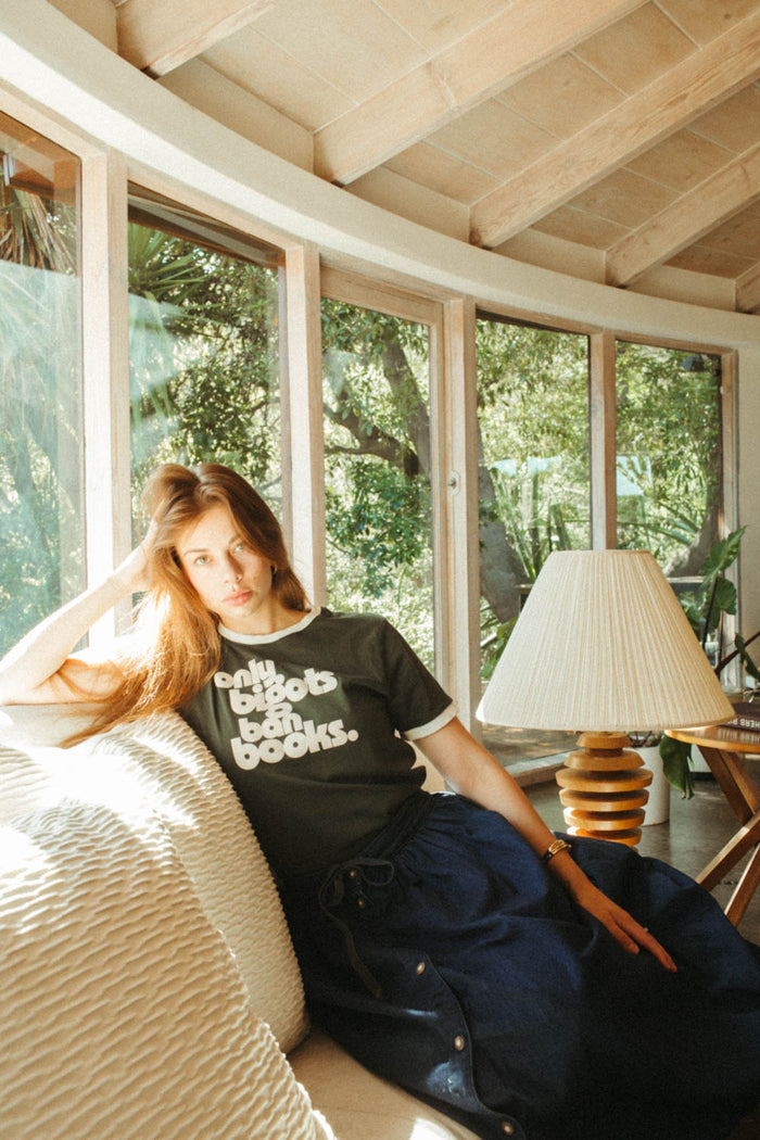 Only Bigots Ban Books | Unisex Ringer