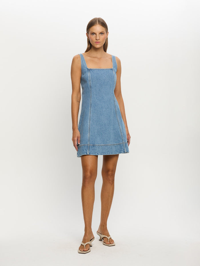 Oriana Denim Dress Front 01