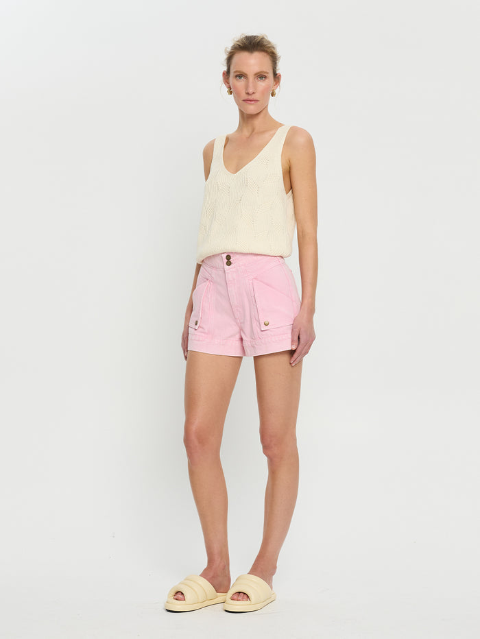 Paloma Denim Short Pink
