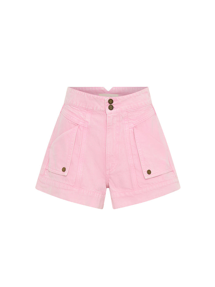 Paloma Denim Short Pink