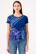 Patchwork Tie Dye Boy Tee - Goldie LeWinter #color_estate blue - limited edition