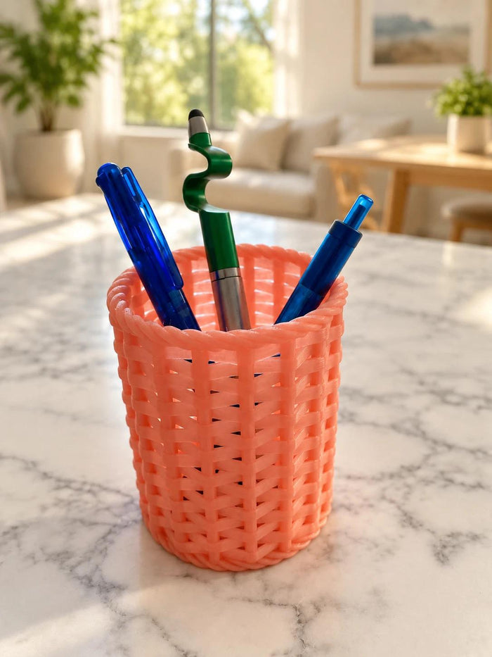 Pen Holder - Grow in the dark orange