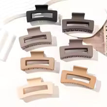 Pinces à Cheveux Carrées 3,4" – Lot de 7 | Tenue Forte pour Cheveux Épais & Fins