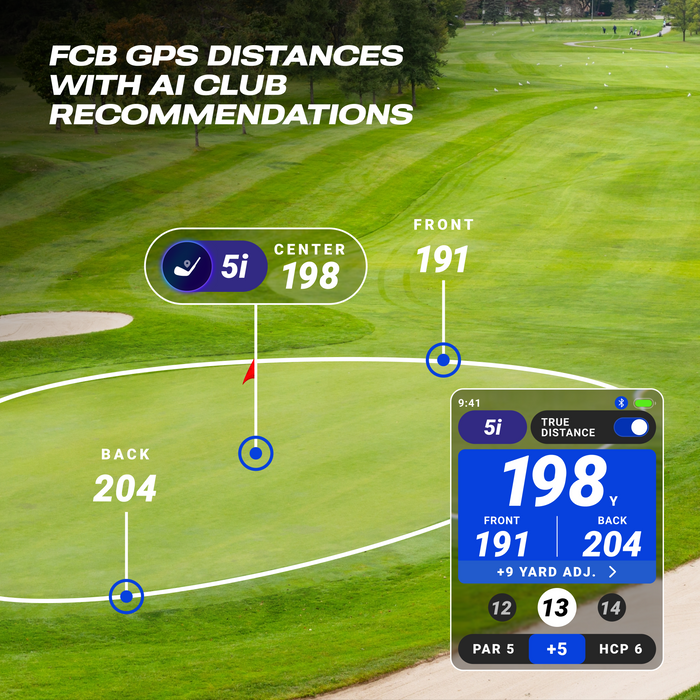 GPS Distance with Club Recommendation in Player Pro GPS Speaker