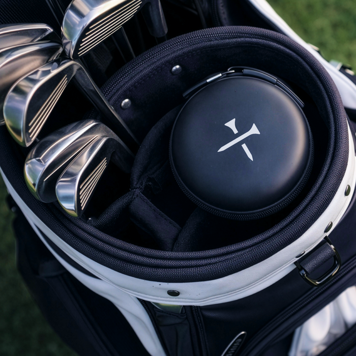 PlayMaker+ Watch Case in a Golf Bag