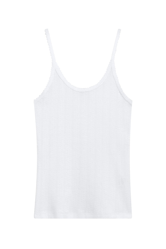 Pointelle Cami - Goldie LeWinter #color_white