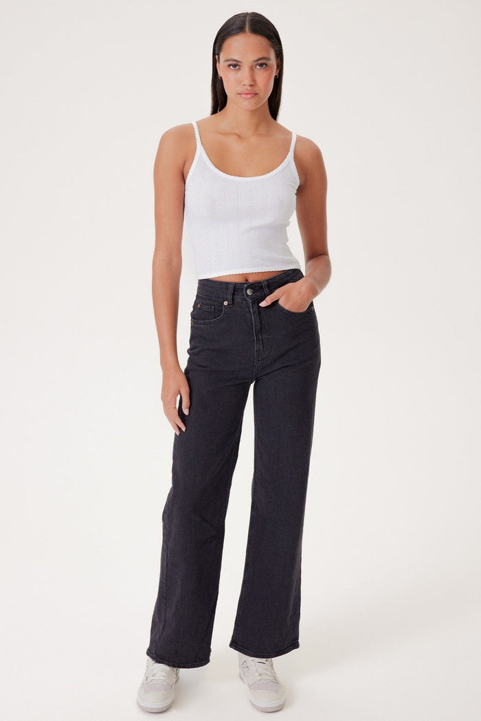Ellie Cropped Cami - Goldie LeWinter #color_white