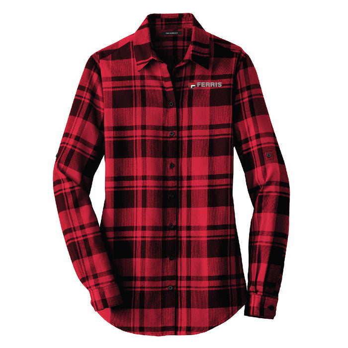 Port Authority® Women's Plaid Flannel Tunic Employee