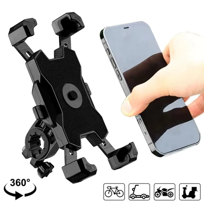 Porte-Téléphone Vélo 360° – Support Universel Moto & Vélo avec Clip GPS