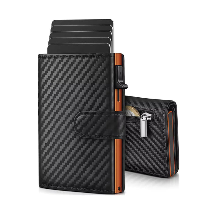 Portefeuille Pop-Up Homme – Protection RFID & Compartiment à Pièces | Cuir Synthétique