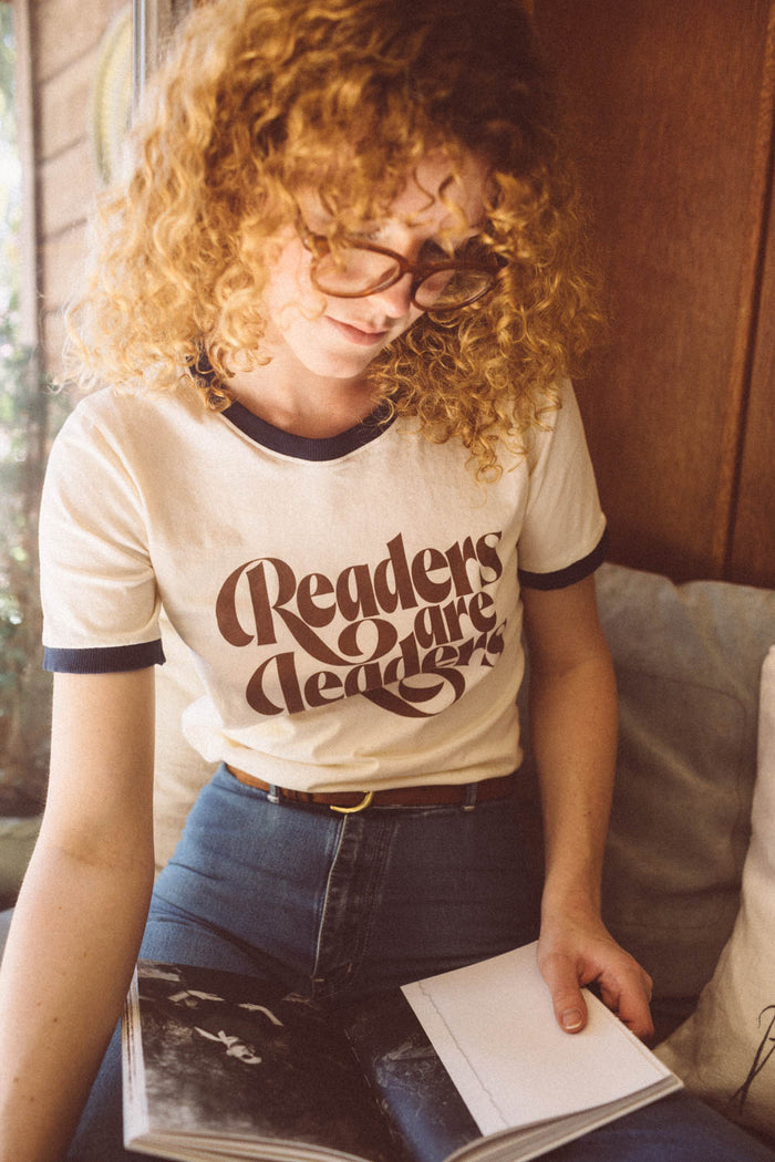Readers are Leaders Fitted Ringer by The Bee and The Fox