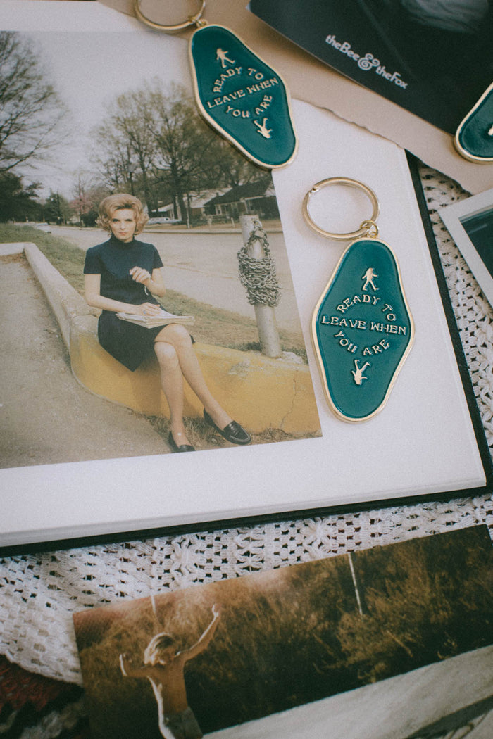 Ready to Leave When You Are Keychain