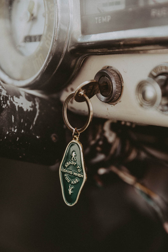 Ready to Leave When You Are Keychain