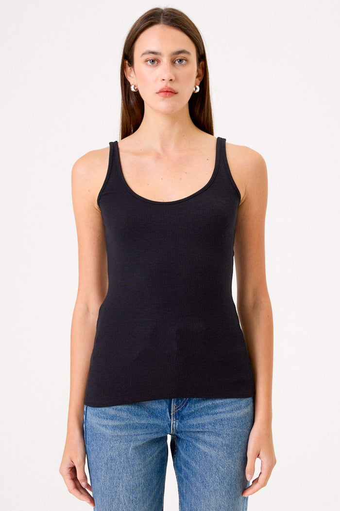 Ribbed Tank - Goldie LeWinter #color_black