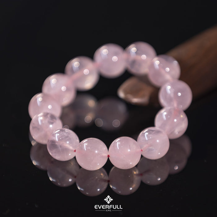 Rose Quartz Sugar Cube Hexagram Bracelet