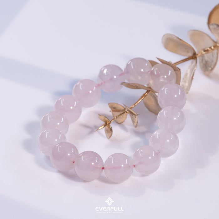 Rose Quartz Sugar Cube Hexagram Bracelet