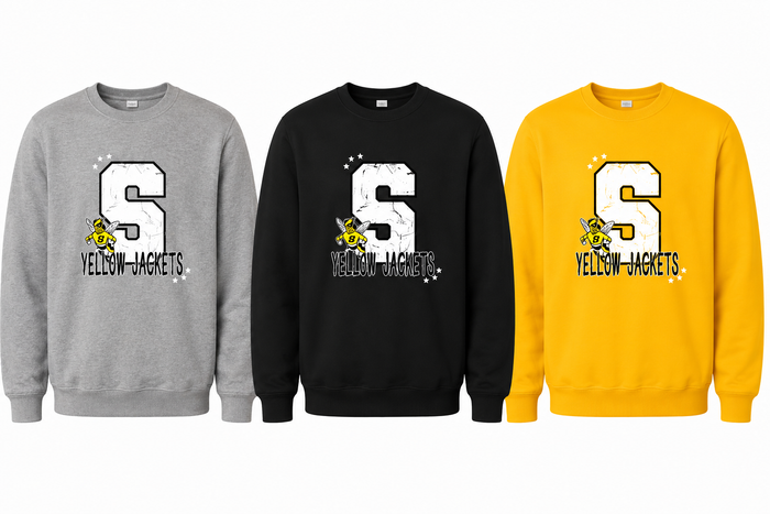 "S" Yellow Jackets Crewneck