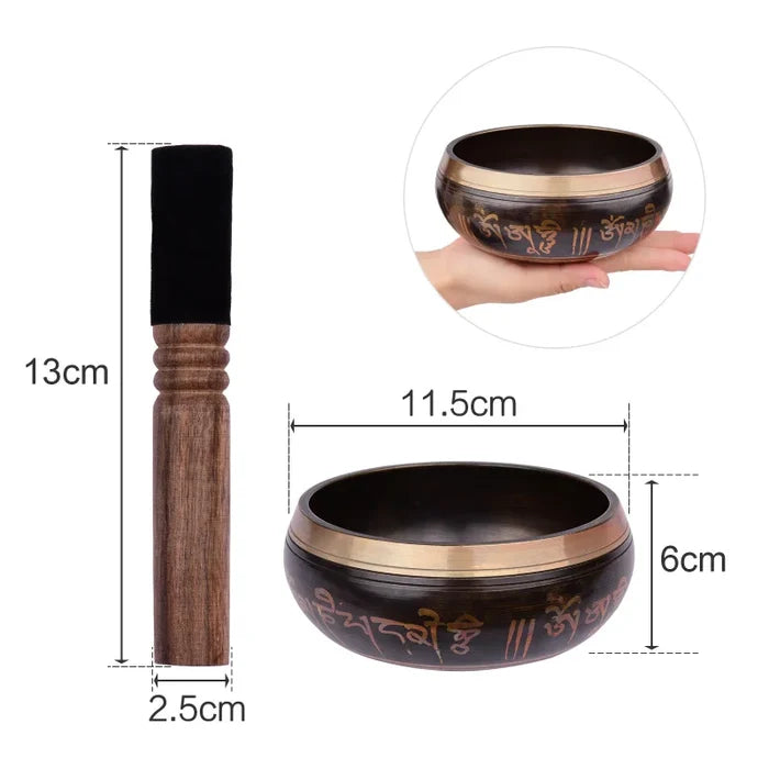 Salt & Fire Tibetan Singing Bowl Set — 12.5cm