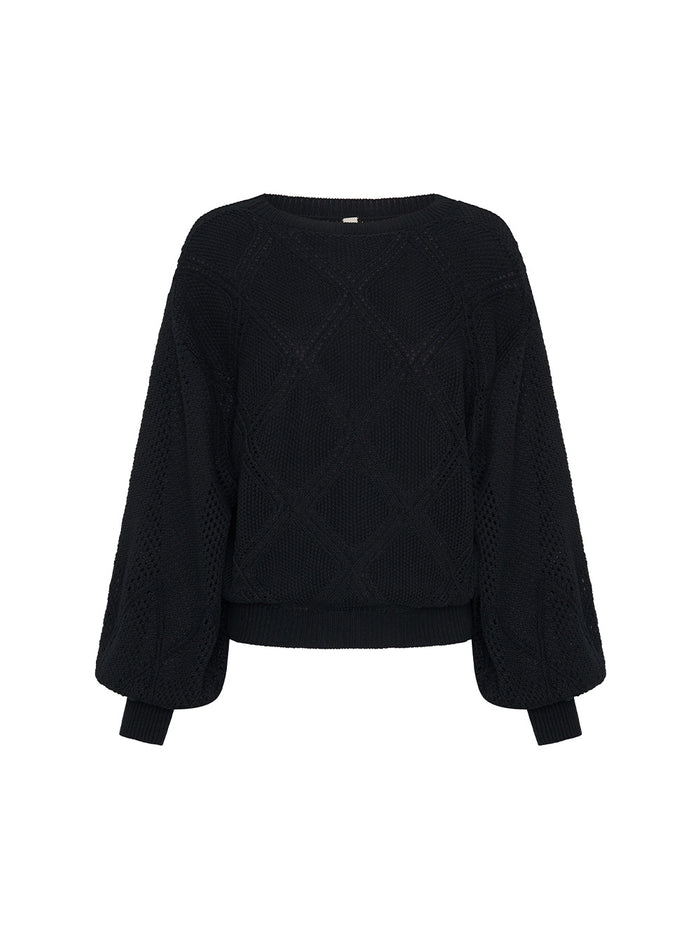 Samara Knit Black Ghost