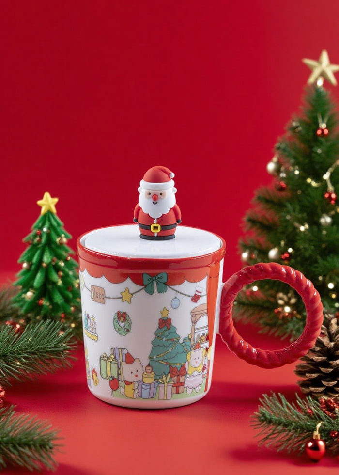 Santa Claus Mug with Lid