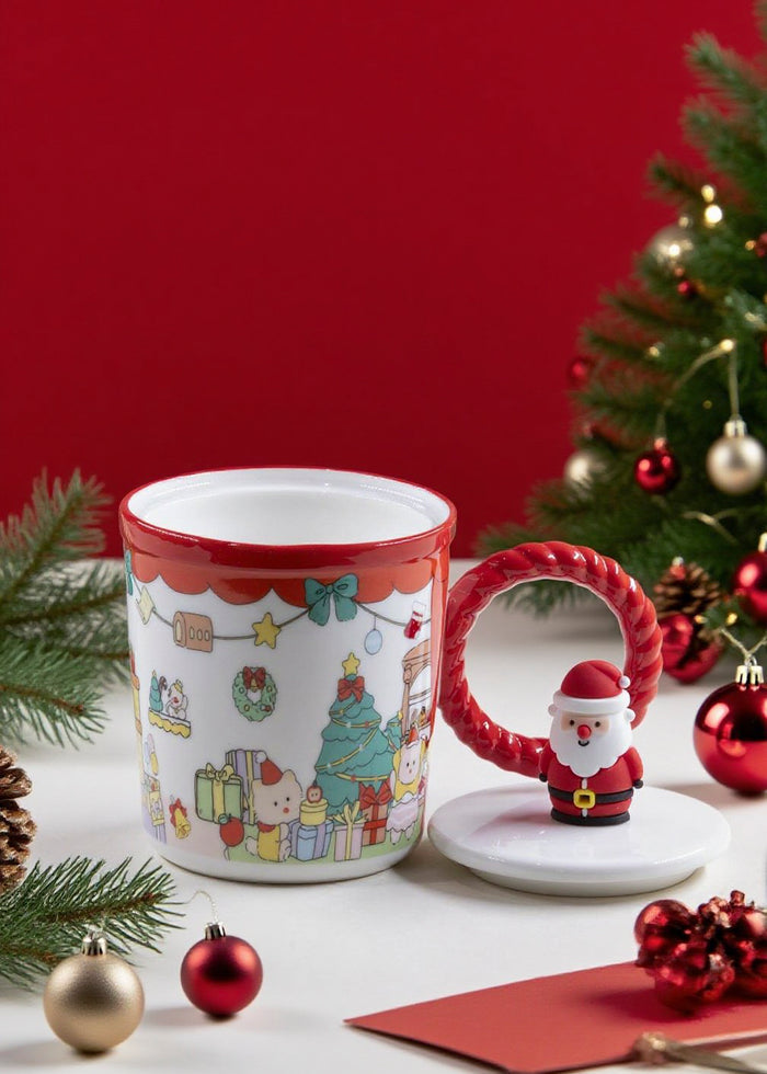 Santa Claus Mug with Lid