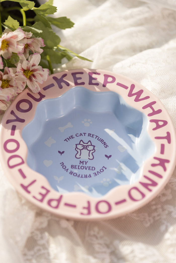 Scalloped Pet Bowl