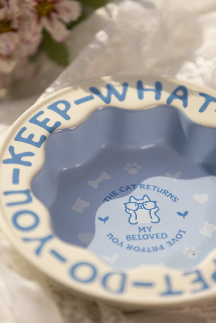 Scalloped Pet Bowl