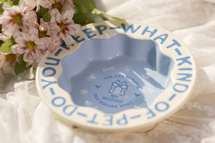 Scalloped Pet Bowl