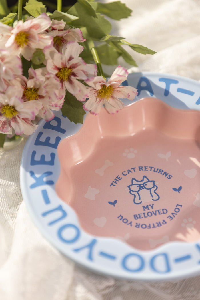 Scalloped Pet Bowl