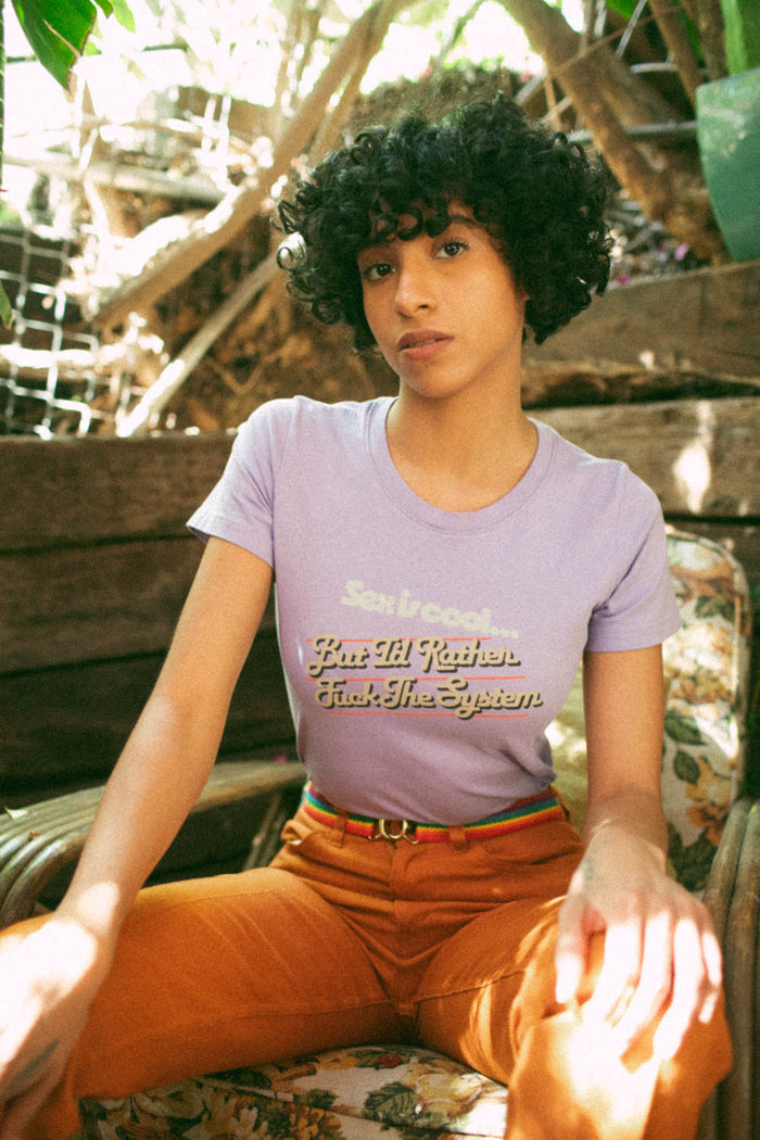 Sex is Cool But I'd Rather Fuck The System | Fitted Crewneck